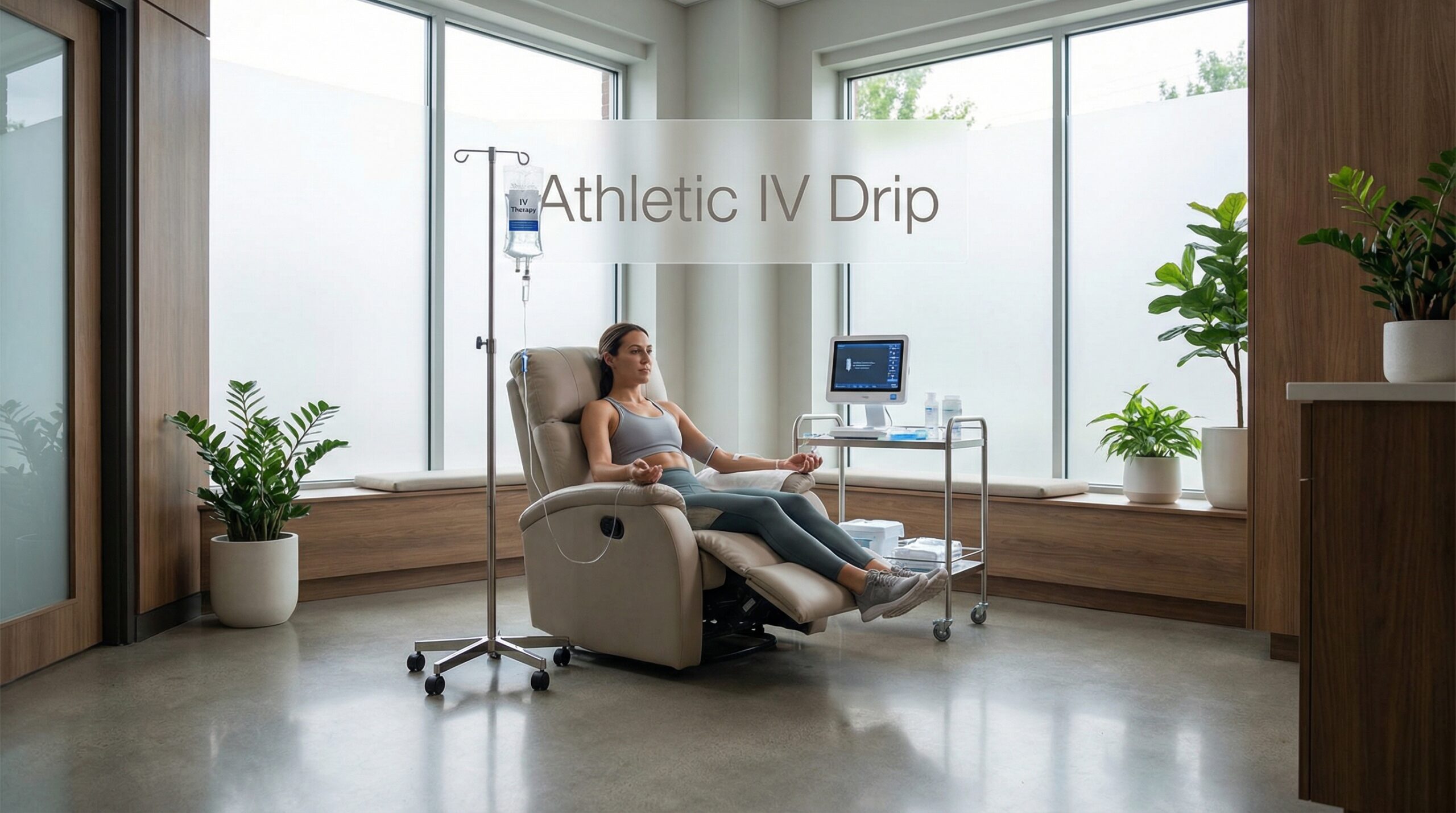 athlete-receiving-iv-drip-in-modern-wellness-clinic